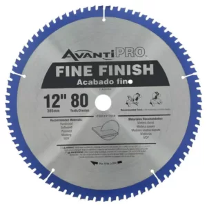 Avanti Pro 12 in. x 80-Teeth Fine Finish Saw Blade (2-Pack)