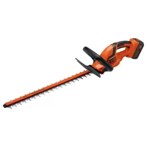 BLACK+DECKER 24 in. 40V MAX Lithium-Ion Cordless Hedge Trimmer with (1) 1.5Ah Battery and Charger Included