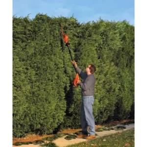 BLACK+DECKER 18 in. 20V Max Lithium-Ion Cordless Pole Hedge Trimmer with (2) 1.5Ah Batteries and Charger Included