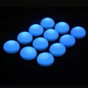 LUMABASE 1.25 in. D x 0.875 in. H x 1.25 in. W Blue Floating Blimp Lights (12-Count)