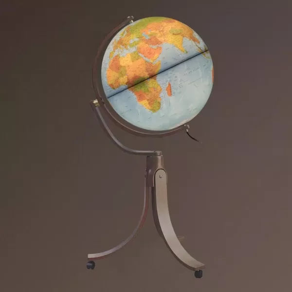 Waypoint Geographic Emily 20 in. Illuminated Floor Standing Globe in Blue