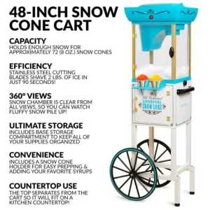 Nostalgia Vintage Collection Snow Cone Cart