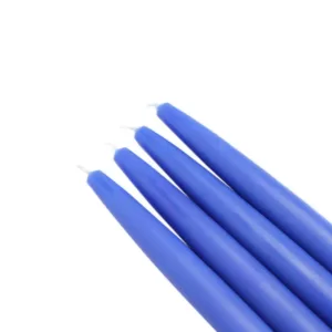 Zest Candle 6 in. Blue Taper Candles (Set of 12)