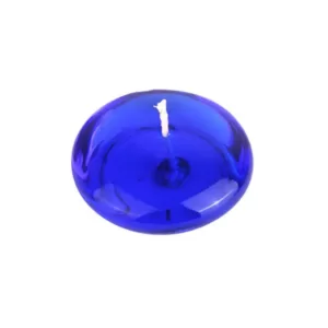 Zest Candle 3 in. Clear Blue Gel Floating Candles (6-Box)