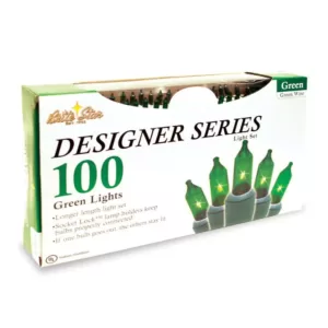 Brite Star 100-Light Designer Series Green Mini Light Set (Set of 2)