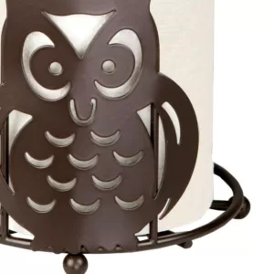 Home Basics Bronze Paper Towel Holder Owl