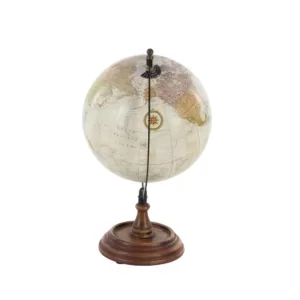 LITTON LANE Nautical Decorative Sepia Globe