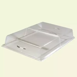 Carlisle 18 in. x 26 in. x 4 in. Hinged Pasty Tray Cover in Clear