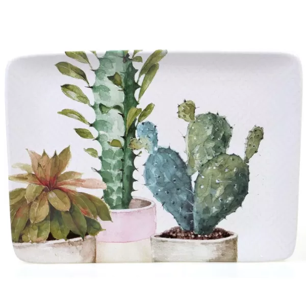 Certified International Cactus Verde Ceramic Rectangular Platter