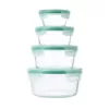 OXO Good Grips 8-Piece Smart Seal Glass Round Container Set