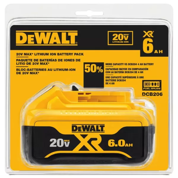 DEWALT 20-Volt MAX Cordless Band Saw with (1) 20-Volt Battery 5.0Ah & (1) 20-Volt Battery 6.0Ah
