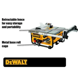 DEWALT 15 Amp Corded 10 in. Compact Job Site Table Saw with Site-Pro Modular Guarding System