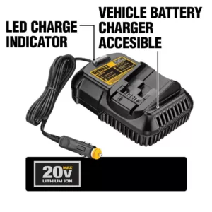 DEWALT 20-Volt Max Lithium-Ion Vehicle Battery Charger