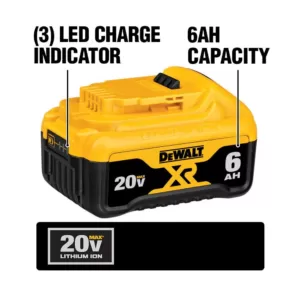 DEWALT 20-Volt MAX Cordless Reciprocating Saw with (1) 20-Volt Battery 5.0Ah & (1) 20-Volt Battery 6.0Ah