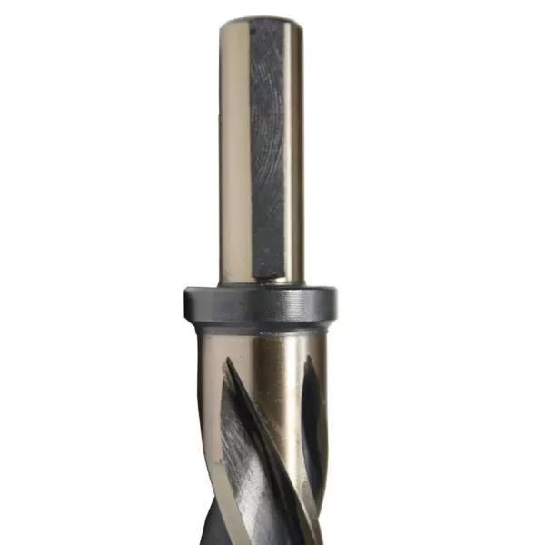 Drill America 11/16 in. High Speed Steel Black and Gold Bridge/Construction Reamer Bit with 1/2 in. Shank