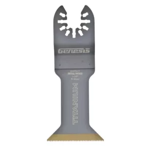 Genesis Universal 1-3/4 in. Quick-Fit Titanium-Coated Bi-Metal Oscillating Multi-Tool Quick-Release Flush Cut Blade