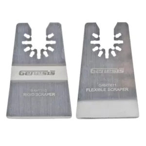 Genesis Universal Quick-Fit Scraper Blade Set with Rigid Scraper and Flexible Scraper (2-Piece)