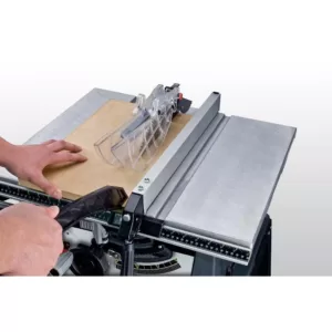 Genesis 15 Amp 10 in. Table Saw with Self-Aligning Rip Fence, Sliding Miter Gauge, 40T Blade and Heavy-Duty Metal Stand