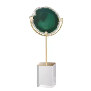 A & B Home Green Large Floating Agate