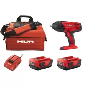 Hilti SIW T-A 22-Volt 1/2 in. High Torque Cordless Impact Wrench Kit with 4.0 Lithium -Ion Battery Pack, Charger and Bag