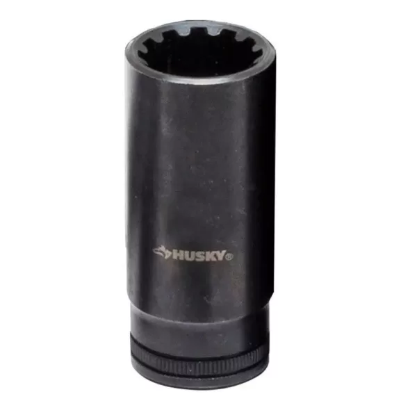 Husky 3/8 in. Drive 16 mm Knurl Grip Deep Universal Socket