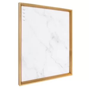 Kate and Laurel Calter Gold Marble Magnetic Memo Board