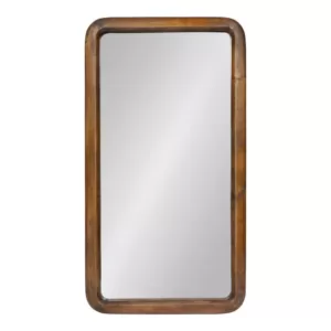 Kate and Laurel Medium Rectangle Walnut Brown Classic Mirror (31.5 in. H x 16.73 in. W)