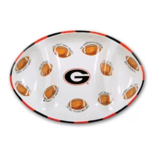 Magnolia Lane Georgia Ceramic Football Tailgating Platter