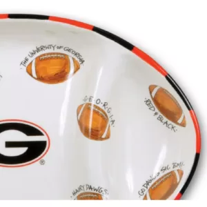 Magnolia Lane Georgia Ceramic Football Tailgating Platter