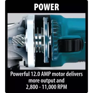 Makita 12 Amp 4-1/2 in. SJS II High-Power Angle Grinder