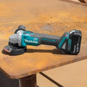 Makita 18-Volt  5.0Ah LXT Lithium-Ion Brushless Cordless 4-1/2 / 5 in. Cut-Off/Angle Grinder Kit