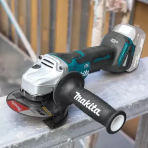Makita 18V LXT Brushless 4-1/2 in./5 in. Paddle Switch Cut-Off/Angle Grinder with Bonus 18V LXT Battery Pack 5.0Ah