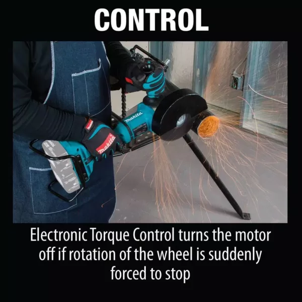 Makita 18-Volt X2 LXT Lithium-Ion 36V Brushless Cordless 7 in. Paddle Switch Cut-Off/Angle Grinder w/ Electric Brake Tool Only