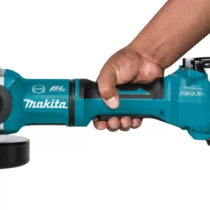 Makita 18-Volt X2 LXT Lithium-Ion 36-Volt Brushless Cordless 7 in. Cut-Off/Angle Grinder with Electric Brake and AWS Tool-Only