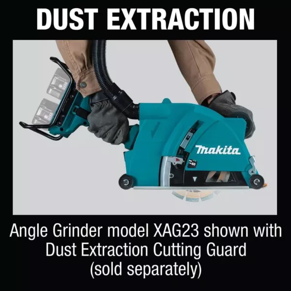 Makita 18-Volt X2 LXT Lithium-Ion 36-Volt Brushless Cordless 9 in. Cut-Off/Angle Grinder with Electric Brake and AWS Tool-Only