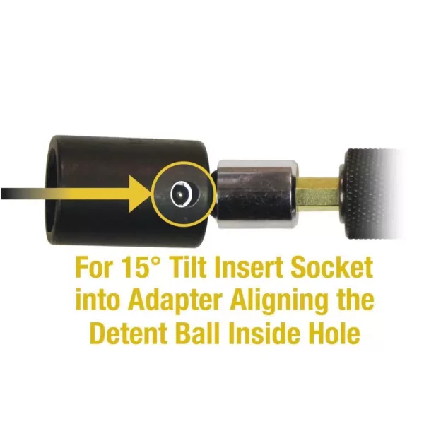 Makita Impact GOLD 1/2 in. 15 Degree Tilt Socket Adapter