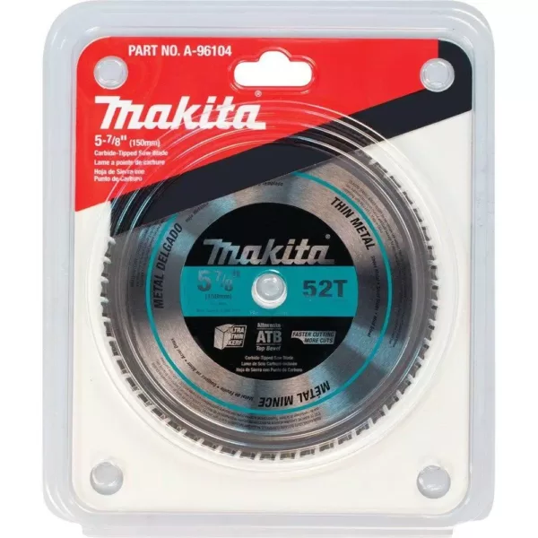 Makita 5-7/8 in. 52-Teeth Carbide-Tipped Thin Metal Saw Blade