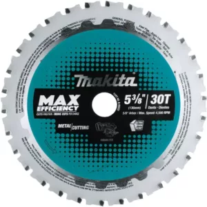 Makita 5-3/8 in. 30T Carbide-Tipped Max Efficiency Saw Blade, Metal/General Purpose