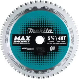Makita 5-7/8 in. 48T Carbide-Tipped Max Efficiency Saw Blade, Thin Metal