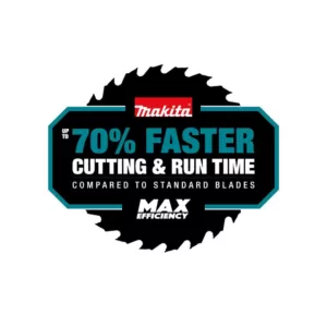 Makita 6-1/2 in. 60T Carbide-Tipped Max Efficiency Miter Saw Blade
