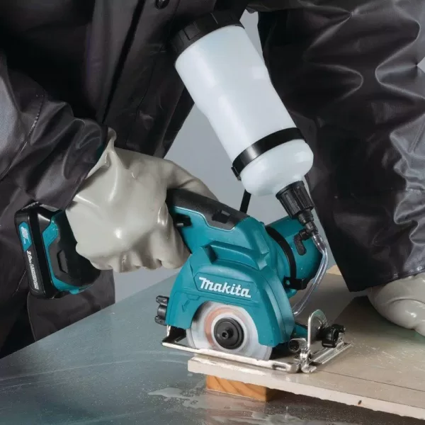 Makita 12-Volt MAX CXT Lithium-Ion Cordless 3-3/8 in. Tile/Glass Saw Kit