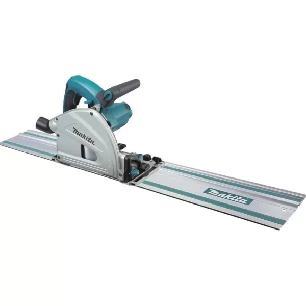 Makita 12 Amp 6-1/2 in. Plunge Circular Saw with Guide Rail Connector Kit