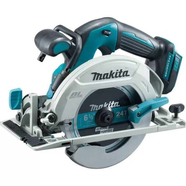 Makita 18-Volt LXT Lithium-Ion Brushless Cordless 6-1/2 in. Circular Saw with Electric Brake and 24T Carbide Blade (Tool-Only)