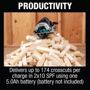 Makita 18-Volt 6-1/2 in. LXT Lithium-Ion Sub-Compact Brushless Cordless Circular Saw (Tool Only)