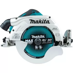 Makita 18-Volt x2 LXT Lithium-Ion (36-Volt) Brushless Cordless 9-1/4 in. Circular Saw w/Guide Rail Compatible Base (Tool Only)