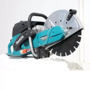 Makita 5.1 HP 73cc 14 in. Gas Saw with Bonus 18-Volt LXT Lithium-Ion Brushless Impact Driver Kit with (1) Battery 3.0Ah