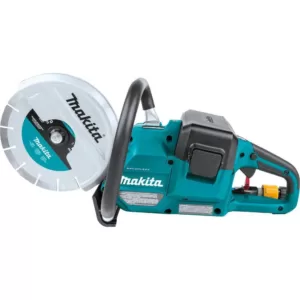 Makita 18V X2 (36V) LXT Lithium‑Ion Brushless Cordless 9 in. Power Cutter Kit, with AFT, Electric Brake, 4 Batteries (5.0 Ah)