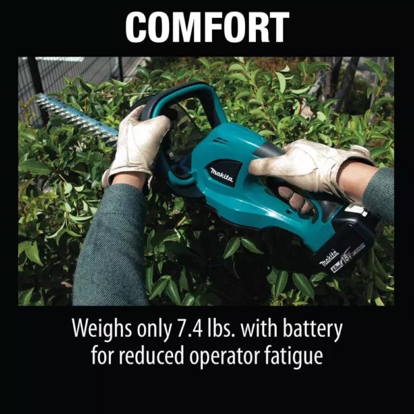 Makita 22 in. 18-Volt LXT Lithium-Ion Cordless Hedge Trimmer Kit with (1) Battery 4.0Ah and Charger