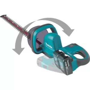 Makita 18-Volt X2 (36-Volt) LXT Lithium-Ion Cordless Hedge Trimmer Kit with Two 5.0 Ah Batteries and Charger