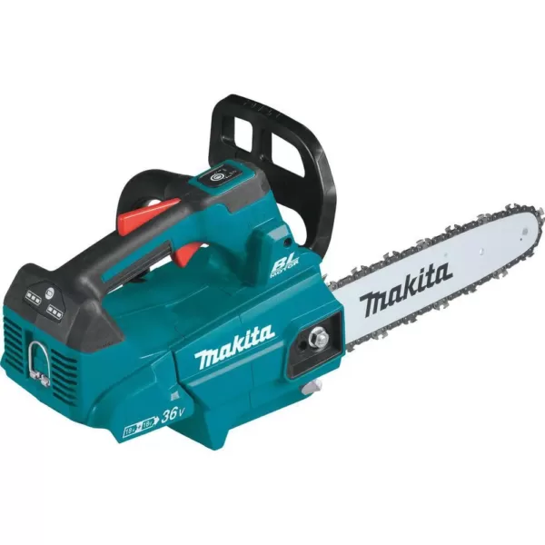Makita 18V X2 LXT Blower and 18V X2 LXT 14 in. Top Handle Chain Saw with bonus 18V LXT Starter Pack